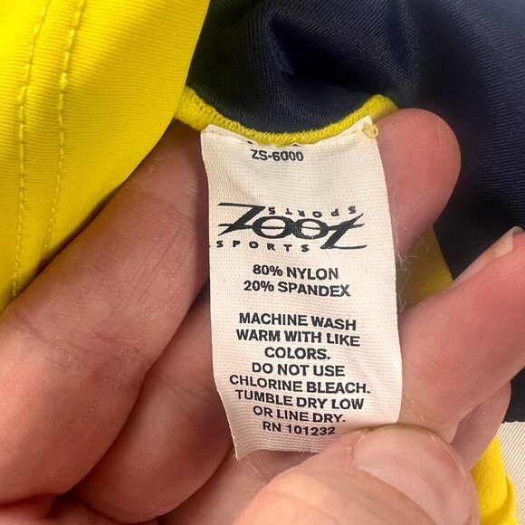 Zoot Cycling Yellow Tank Top w/pockets Size L - Picture 7 of 7